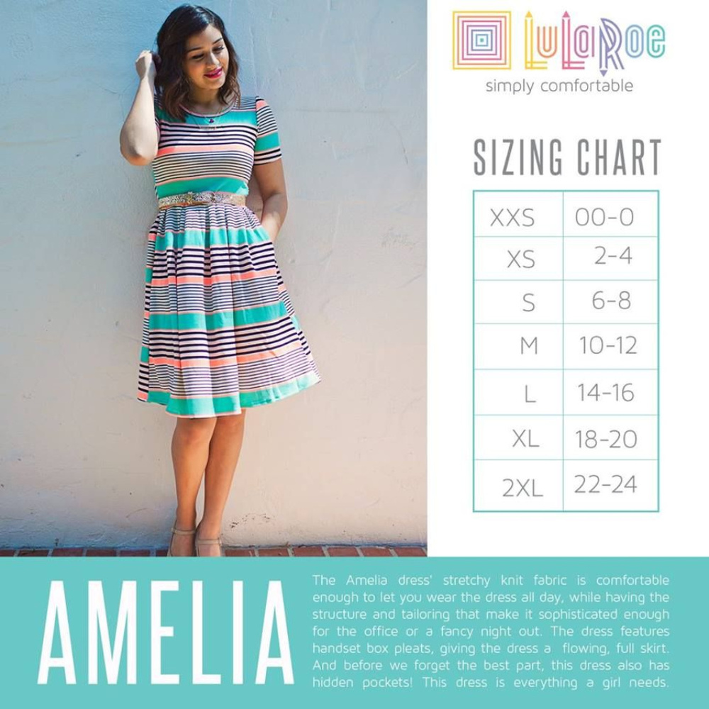 LuLaRoe Amelia Dress! New - Mystery Print!